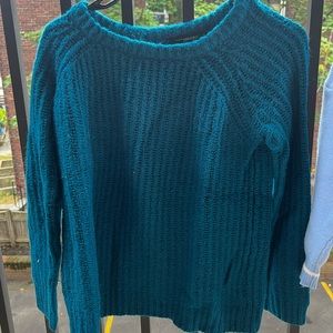 Forever 21 Teal Fuzzy Sweater